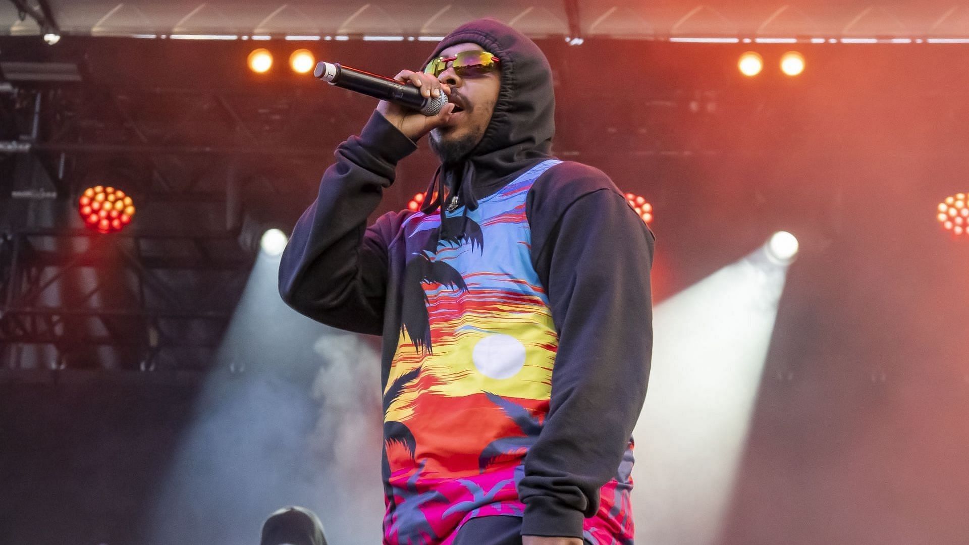 Earl Sweatshirt performs during the 2024 The Thing Festival at Remlinger Farms on August 11, 2024, in Carnation, Washington. (Image via Getty/Astrida Valigorsky)